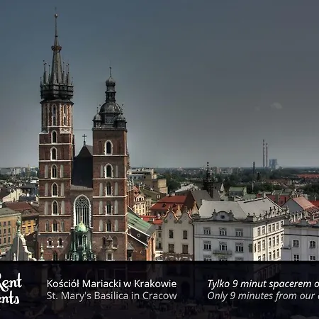 Aparthotel Cracow Rent - Spacious For 2-7 People In Quiet Area - Kolberga Street Nr 3 - 10 Min To Main Square By Foot
